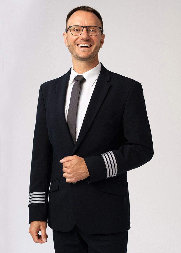 sesja wizerunkowa pilot Wojciech Lorenz